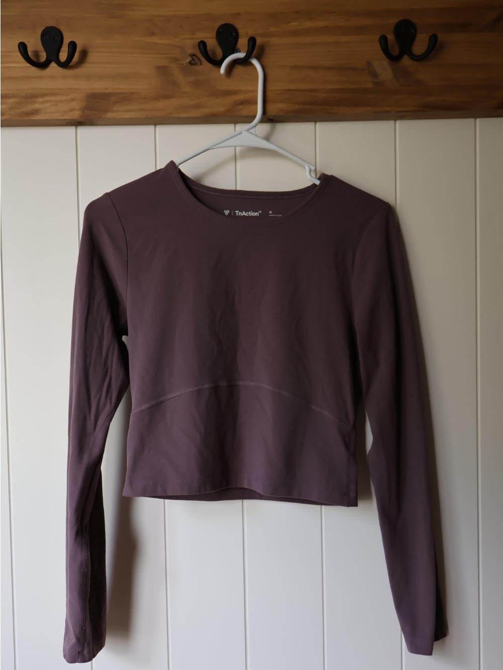 TNAction Cropped Long Sleeve Athletic Aritzia Dusty Purple Sz M